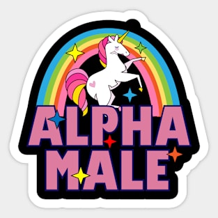 alpha male Sticker